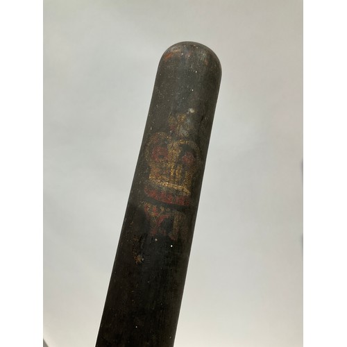 5277 - A Victorian policeman’s truncheon with painting indistinct