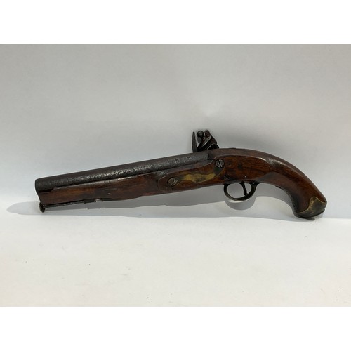 5316 - A circa 1800 Flintlock Dragoon design military pistol.  (C)