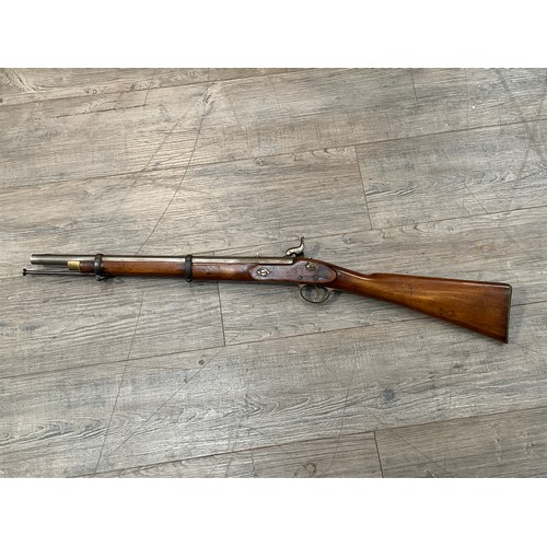 5336 - A Victorian two band percussion carbine, restored