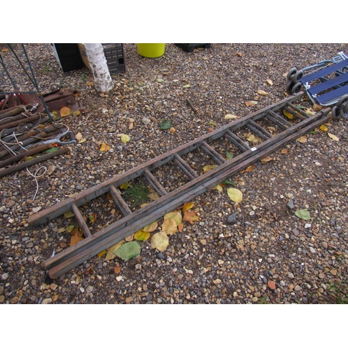 3345 - A timber extension ladder