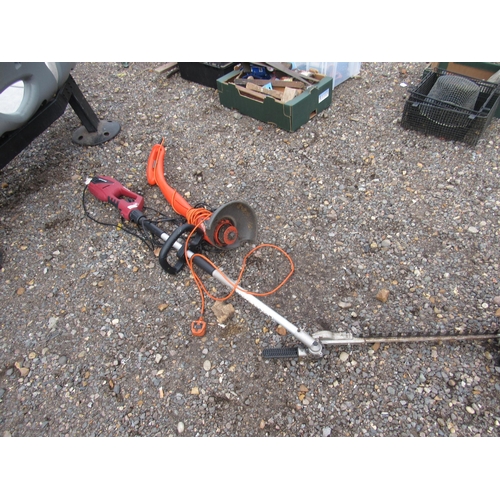 3400 - A long reach hedge cutter and a strimmer.  DTI Failure: Please see information pages