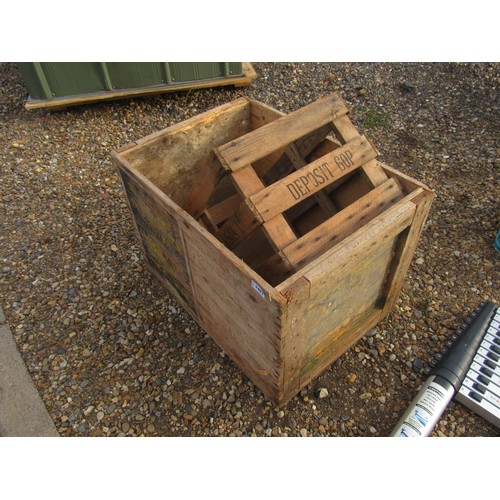 3483 - Two pine packing crates