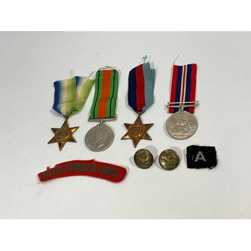 5366 - A quantity of WWII medals consisting of War Medal, Defence Medal, Atlantic and 1939-45 stars and oth... 