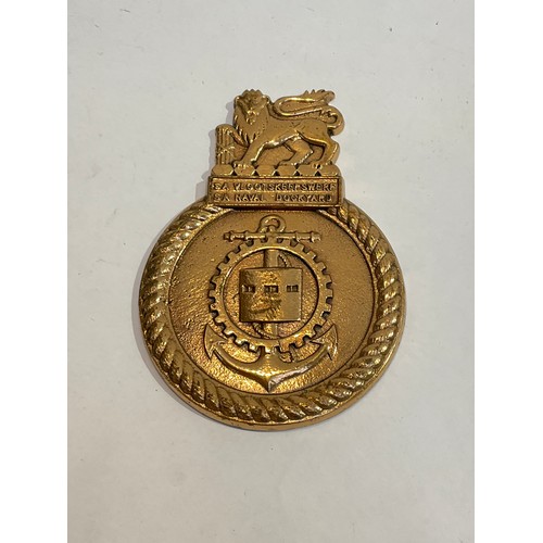 5370 - A Naval Dockyard bronze plaque ‘SA VLOOTSKEEPSWERF’    (R) £40 weekly