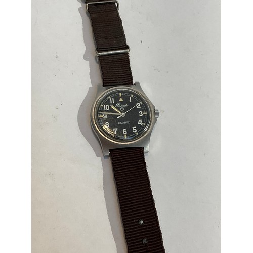 5372 - A 1984 British RAF issue G10 wristwatch by Precista, marked 6BB/6645-99-5415317 with broad arrow ove... 