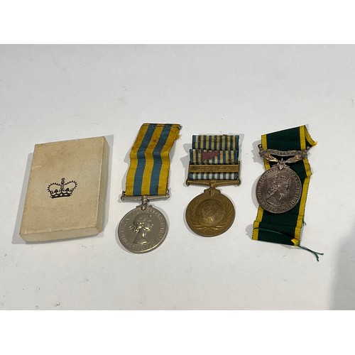 5378 - A WWII medal group of four consisting of 1939-45 and Italy Stars, Defence Medal and War Medal. An El... 