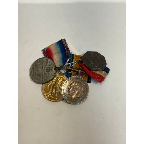 5379 - A WWI pair of medals named to K.46049 W.G. HUMPHREY STO.1. R.N. (William George) together with Georg... 