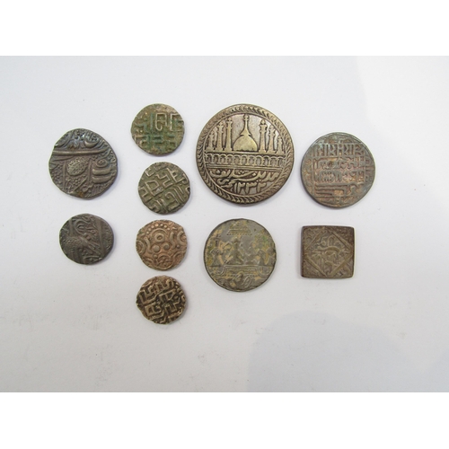 4316 - A collection of 19th Century and earlier Mughal/Bengal coins in silver and copper