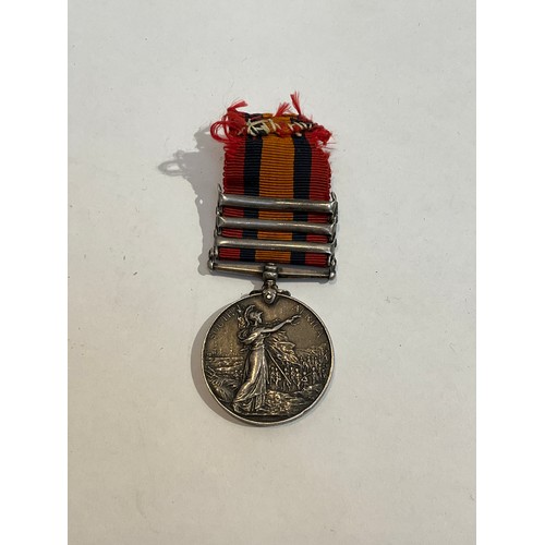 5385 - A Victorian Queen's South Africa Medal with Cape Colony, Orange Free State and South Africa 1902 cla... 