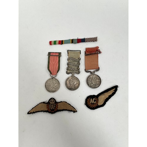 5401 - Three 19th Century Medals consisting of Victorian Crimea Medal named to No. 1826 GEORGE MEADES 44th ... 