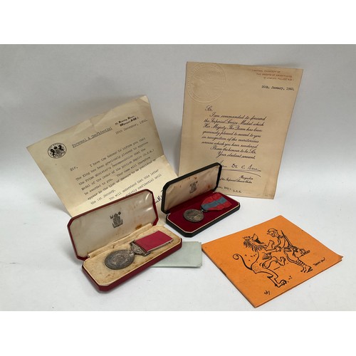 5420 - A George VI British Empire Medal (BEM) named to THOMAS J. HAWKES with letter from 10 Downing Street ... 