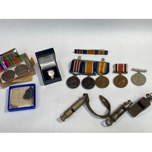 5497 - A George V Military Medal (MM) named to 43734 PTE. A. CPL. - A.W.GEDGE 2/SUFF.R., together with a pa... 