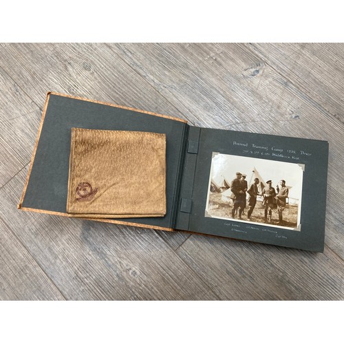 5499 - A Middlesex Regiment photograph album spanning from 1938-1941 including Dover training camp 1938, 19... 