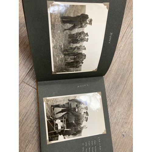 5499 - A Middlesex Regiment photograph album spanning from 1938-1941 including Dover training camp 1938, 19... 