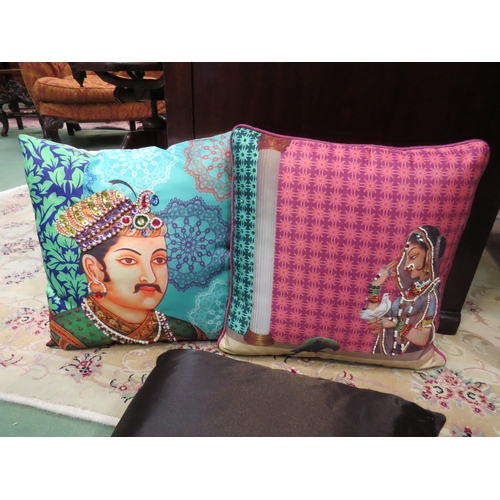 4007 - Three Asian themed scatter cushions    (R) £10