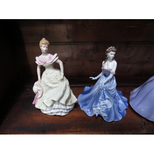 4028 - Four ceramic figures, Franklin 