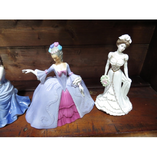 4028 - Four ceramic figures, Franklin 