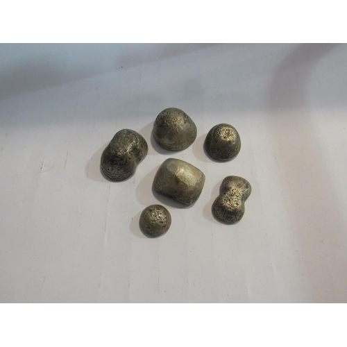 4314 - Six Chinese white metal ingots with character marks       (R) £150