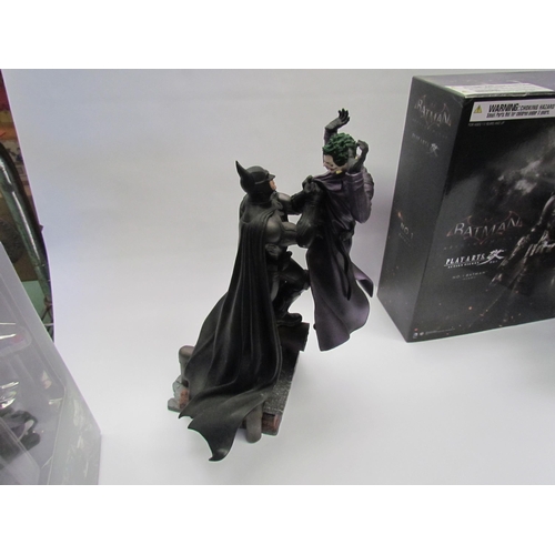 7014 - Boxed Batman figures to include Play Arts Arkham Knight Batman, Eaglemoss Hero Collector Batman and ... 