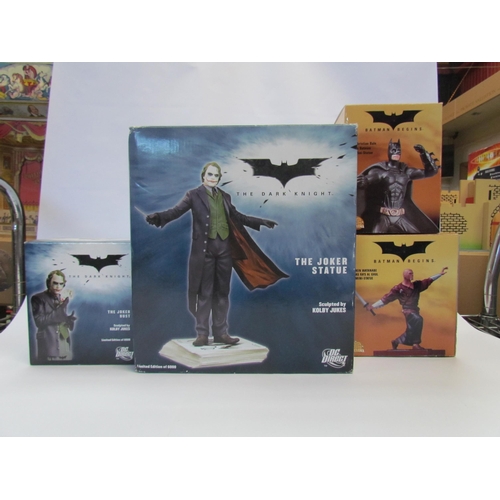 7018 - Four boxed DC Direct Batman Figures to include The Dark Knight, The Joker Statue and The Joker Bust ... 