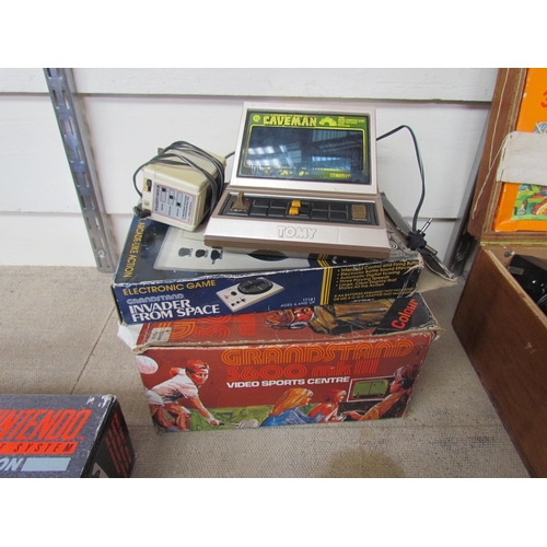 7029 - Three electronic games to include boxed Grandstand Invader From Space and 3600 MkII Video Sports Cen... 