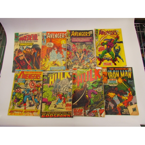 7038 - A collection of 1960's and 1970's Marvel Comics including Tales Of Suspense, Iron Man, The Incredibl... 