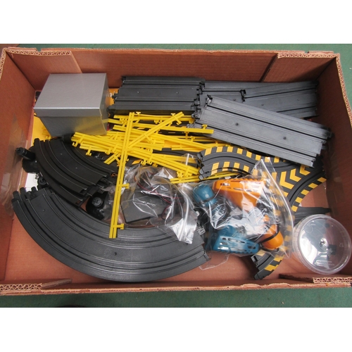 7086 - A box of loose Micro Scalextric to include set G1005 Rallye Stages cars and G082 Jaguar XJ220 car, c... 