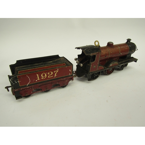 7379 - A playworn Bassett-Lowke 0 gauge clockwork LMS 