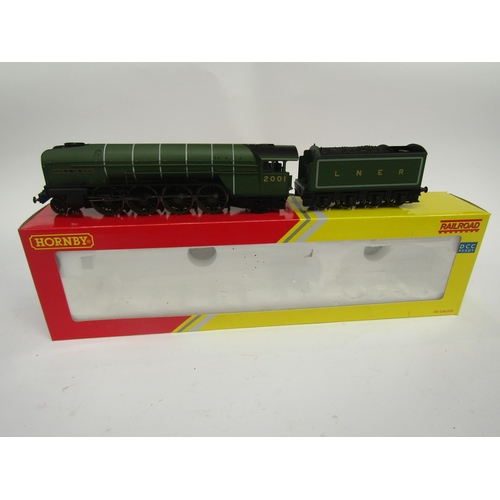 7403 - Three boxed Hornby 00 gauge DCC ready locomotives and tenders to include R3062 LNER 4-4-0 Hunt, R317... 