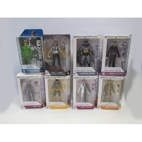 7001 - Six boxed DC Collectibles Designer Series Batman action figures to include Batman, Catwoman, Commiss... 