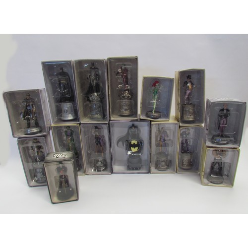 7012 - Fifteen boxed Eaglemoss DC Chess Collection figures with accompanying magazines