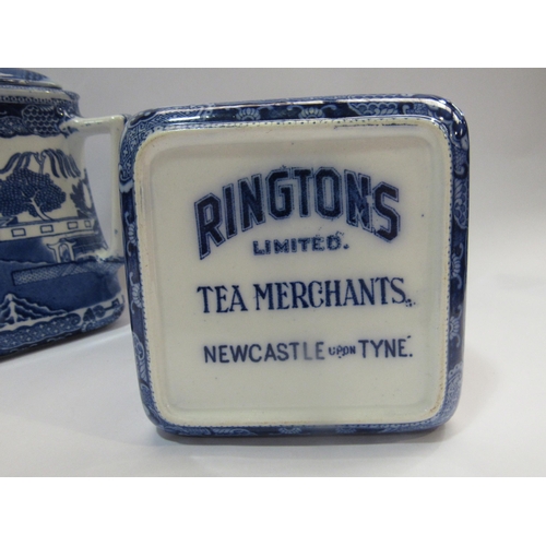 4244 - Two canisters and a teapot, Ringtons Limited Tea Merchants, Newcastle upon Tyne    (E) £15-20