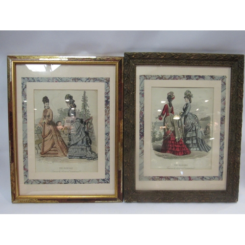 4247 - A pair of 1860's hand coloured lithographic fashion plates after E. Thirion (1839 - 1940) and Jules ... 