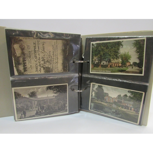 4272 - A small album containing early postcards 1903-1820's of villages, Scole, Gissing, Dickleburgh, Brock... 