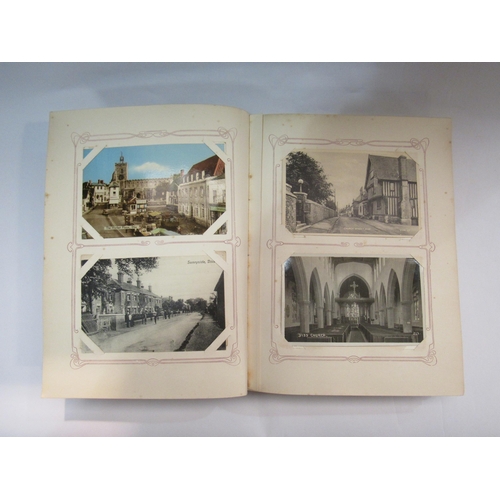 4274 - An Edwardian album containing early postcards of Diss 1903-1960