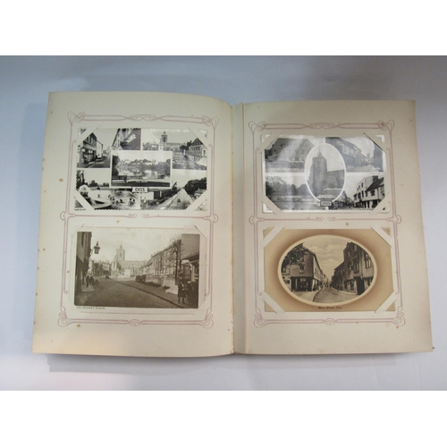 4274 - An Edwardian album containing early postcards of Diss 1903-1960