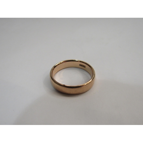 4327A - A gold wedding band stamped 585, size S, 5.6g    (R) £120