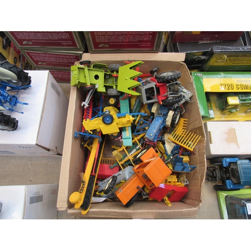 7212 - A collection of Britains and other playworn diecast agricultural vehicles and implements