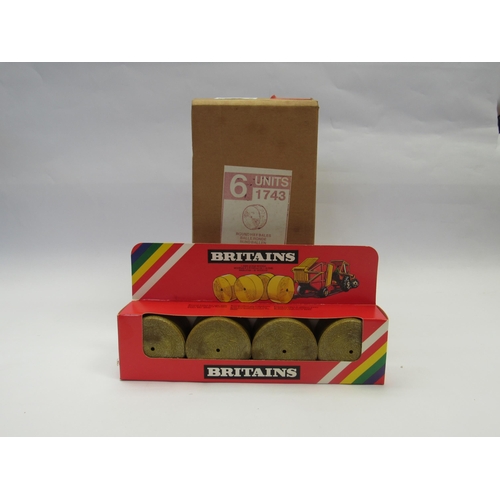 7223 - A Britains farm issue trade box 1743 Round Hay Bales, containing six boxed units