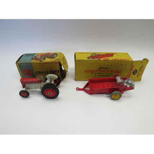 7227 - Three boxed diecast agricultural vehicles to include Corgi 50 Massey-Ferguson 65, Dinky Toys 321 Mas... 