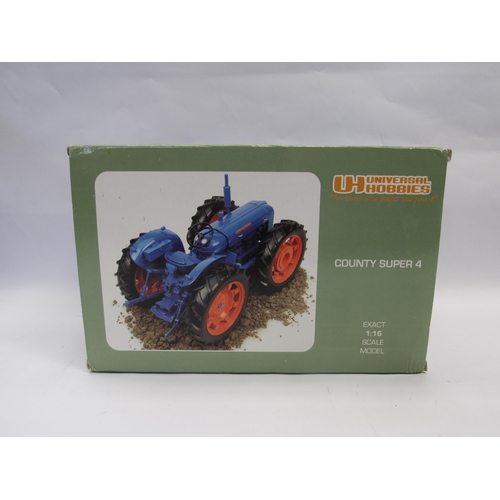 7241 - A boxed Universal Hobbies 1:16 scale diecast County Super 4 tractor