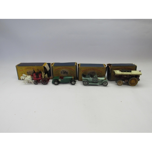 7254 - Four boxed Lesney Models Of Yesteryear diecast vehicles to include No.4 Shand Mason Horse Drawn Fire... 