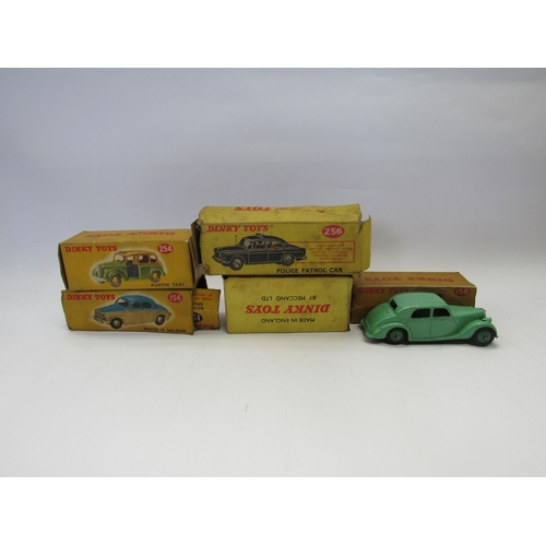 7258 - Five boxed Dinky Toys diecast vehicles to include 254 Austin Taxi, 295 Standard Atlas Kenebrake (min... 