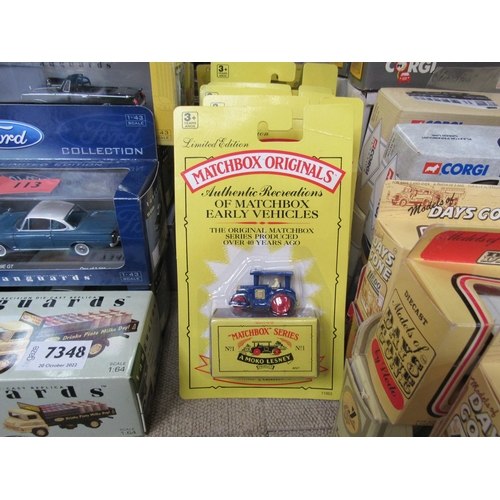 7349 - Five carded Matchbox Originals diecast vehicles