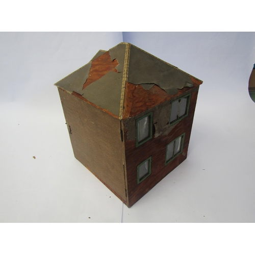 7126 - A small wooden two storey dolls house 'Dingle Bank', with assorted furniture and accessories 36cm ta... 