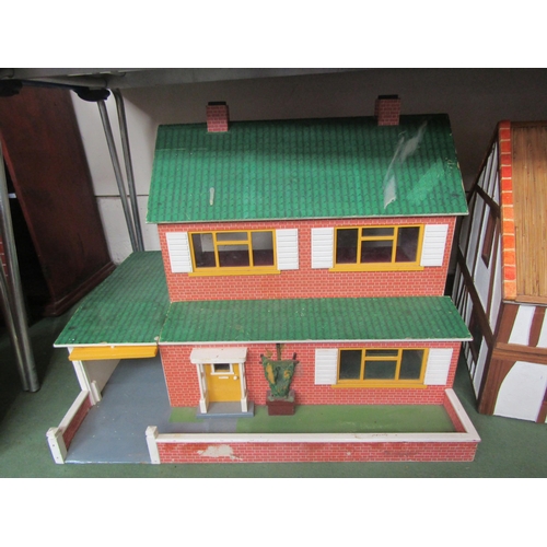 7128 - A two storey dolls house, 51cm tall x 67cm wide x 48cm deep        (E) £10-20