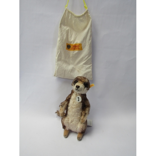 7153 - A Steiff 071249 Mungo Meercat in original cloth bag