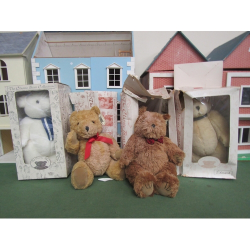 7165 - A set of four The Classic Bear Collection Teddy bears, boxes poor      (R) £0