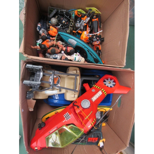 7172 - Two  boxes of 1990's Action Man figures, vehicles and accessories     (R) £25