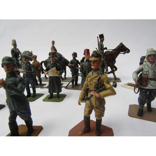 7180 - A collection of lead figures of German soldiers from various regiments including Luftwaffe, Army, Kr... 